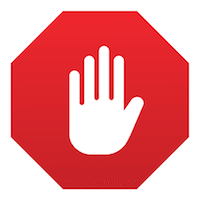 stop sign with hand